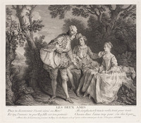 KG 12910
<br/>
De twee vrienden
<br/>
<em>Larmessin, Nicolas IV de (1684-1756)</em>